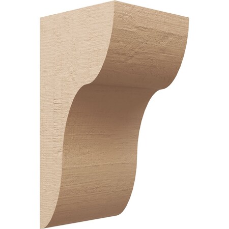 Ekena Millwork 11"W x 11"D x 22"H Wide Carmel Rough Cedar Woodgrain TimberThane Corbel, Primed Tan CORUR11X11X22CARRCPR
